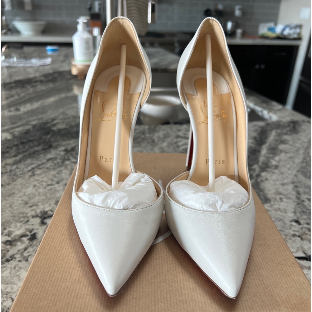 Christian Louboutin Iriza white leather